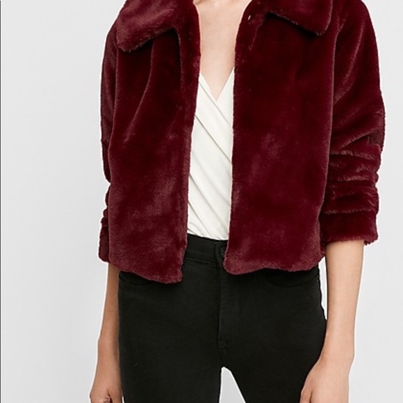Express Super Soft Faux Fur Jacket Nwot 